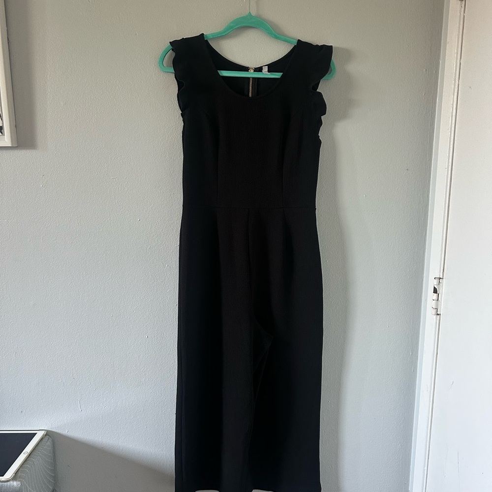 Xhilaration Black Ruffled Jumpsuit Cocktail